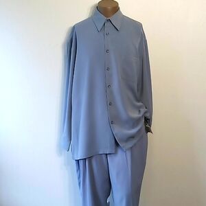 Comfortable 2pc Blue Moon Men's Long sleeves pants set by Power Play